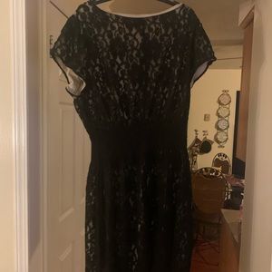 Black lace dress